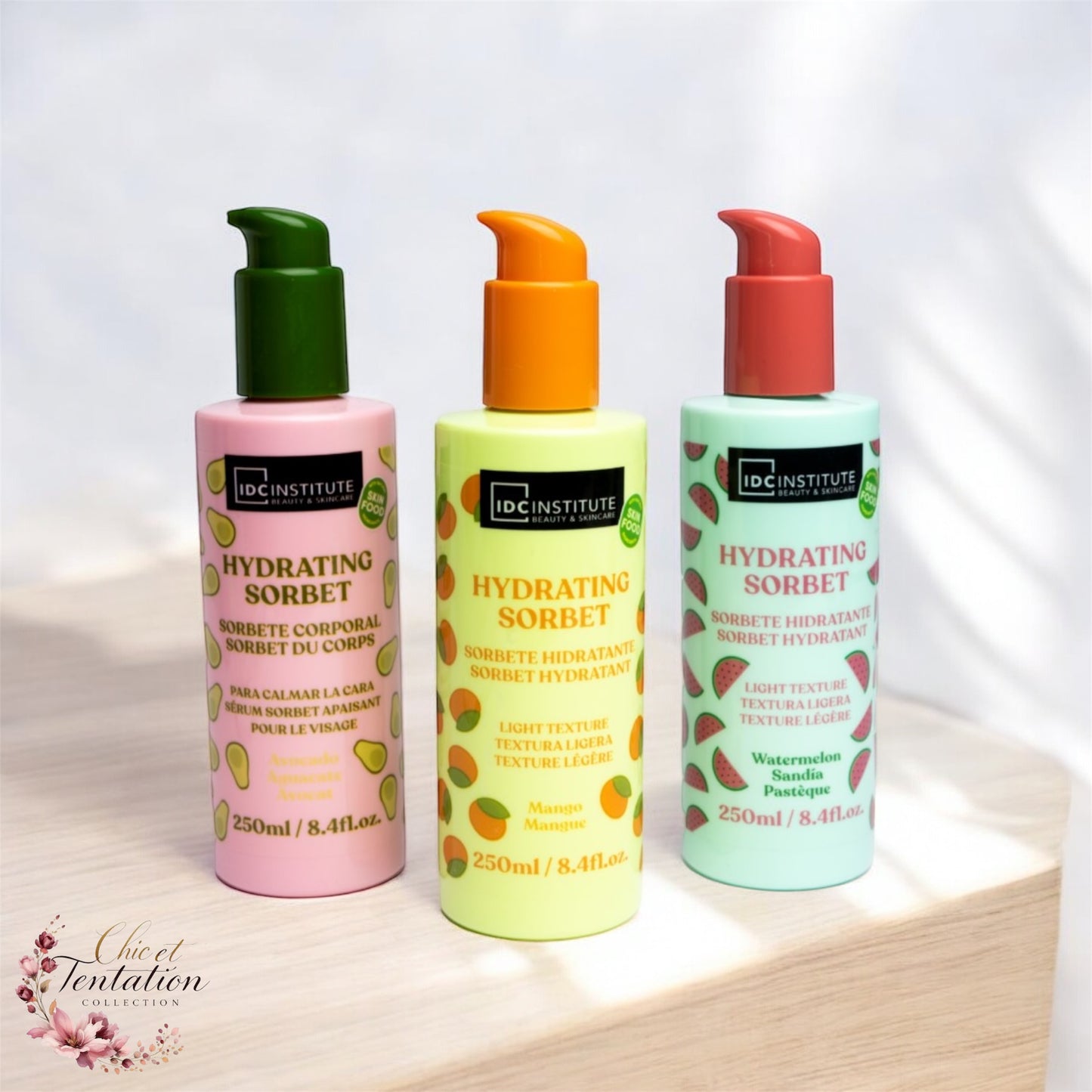 IDC INSTITUTE SORBET HYDRATANT 250ML ASSORTI