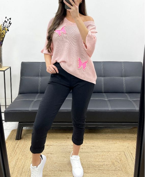 🦋 Pull Papillon – Chic & Tentation