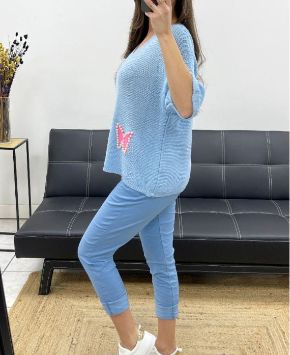 🦋 Pull Papillon – Chic & Tentation
