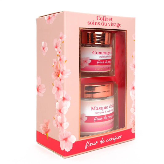 Coffret masque hydratant et gommage visage - Fleur de Cerisi