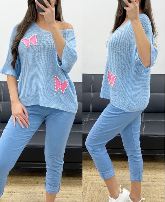 🦋 Pull Papillon – Chic & Tentation