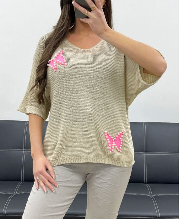 🦋 Pull Papillon – Chic & Tentation