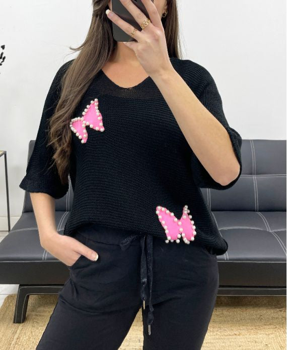 🦋 Pull Papillon – Chic & Tentation