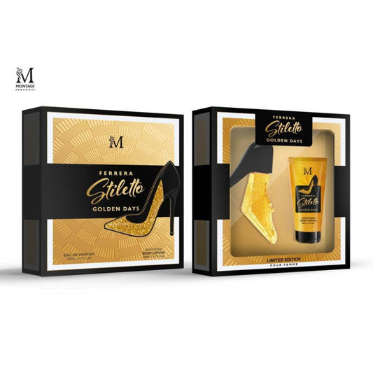COFFRET PARFUM 50ML FERRERA STILETTO GOLDEN DAYS