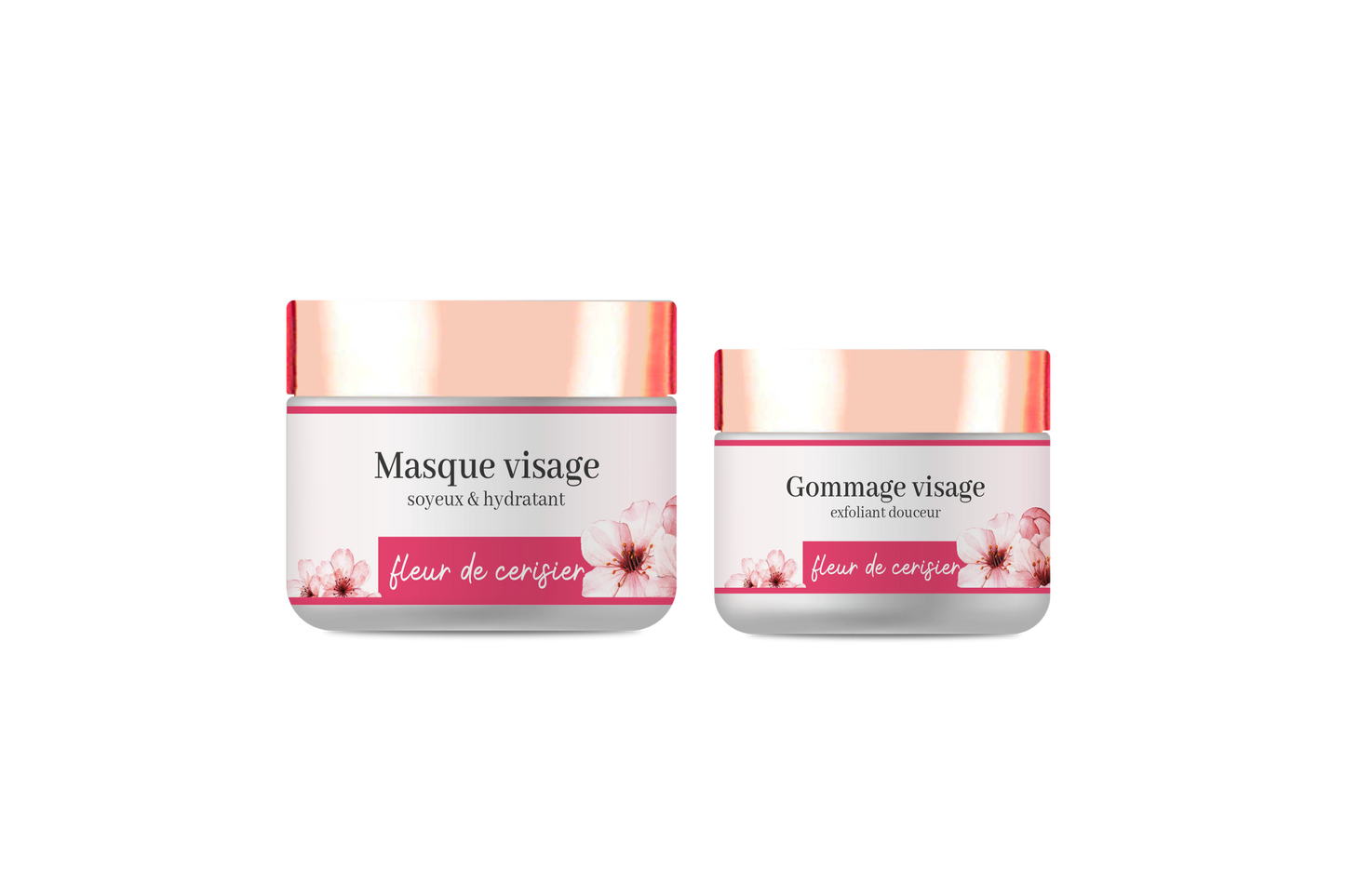 Coffret masque hydratant et gommage visage - Fleur de Cerisi